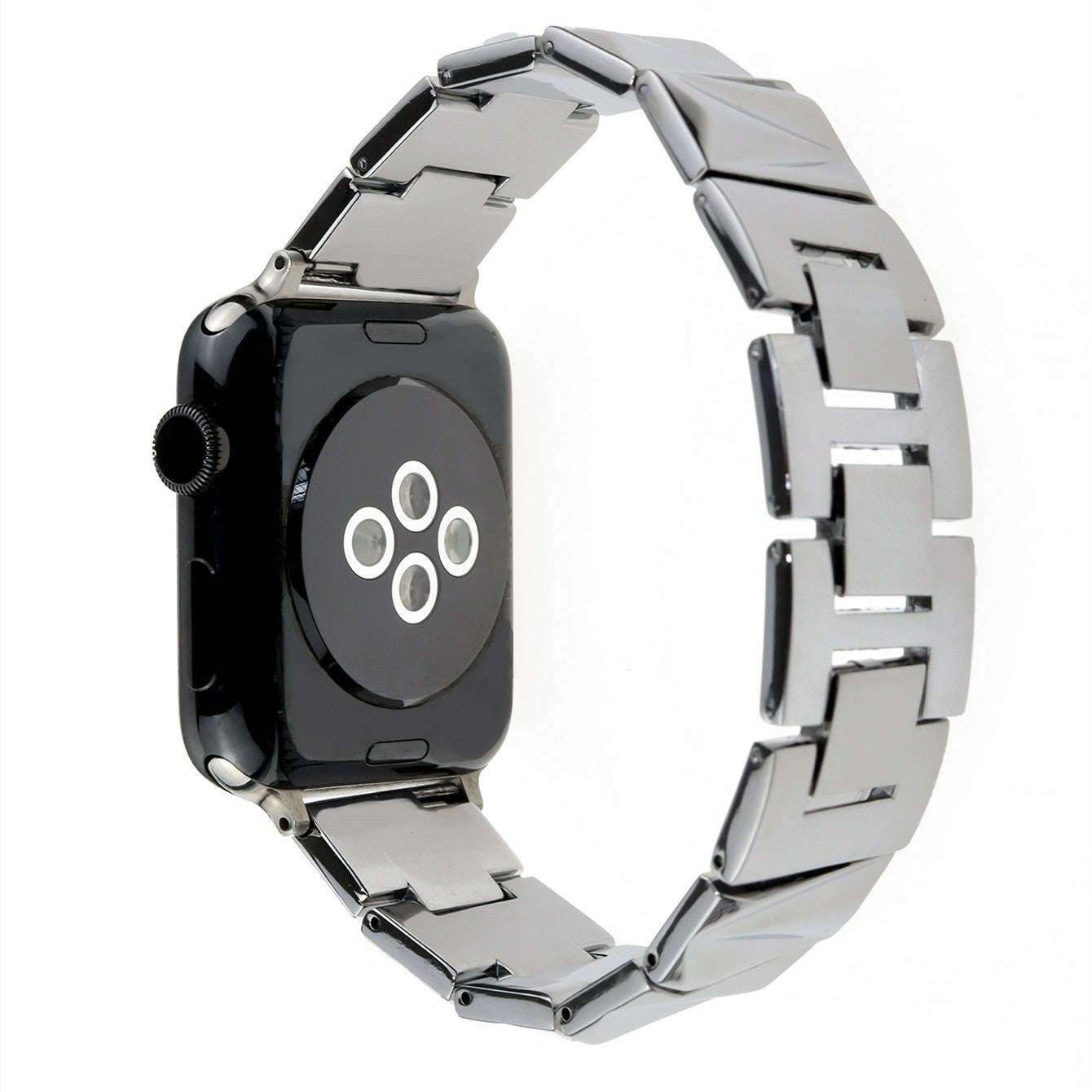 For Apple Watch Series 9 8 7 41mm / 6 5 4 SE (2022) SE (2023) SE 40mm / 3 2 1 38mm Watch Band Aluminium Alloy Metal Strap - Silver For Apple Watch Series 9 8 7 41mm / 6 5 4 SE (2022) SE (2023) SE 40mm / 3 2 1 38mm Watch Band Aluminium Alloy Metal Strap - Silver